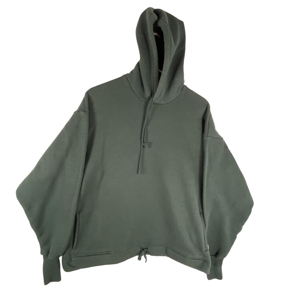 Vintage Russell Athletic Hoodie Mens Large Green Sport Fleece USA 90s Distressed